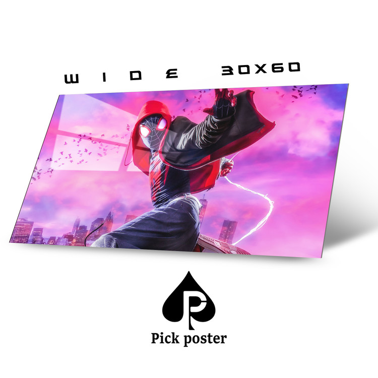 متال پوستر مرد عنکبوتی به صورت واید wide