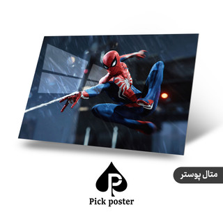 متال پوستر spider man