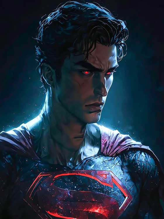 پوستر با طرح سوپر من super-man